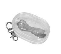 Data Cable Storage Bag - Stylish Cable Organizer for Electronics, Storage Solution | Transparent Portable Headphone Storage Box, Travel-Friendly Data Cord Case, Cable Management Bag, Tech Gear
