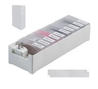 Data Cable Storage Box,Cable Management Box Dustproof Wires Keeper Cable Storage Bin Acrylic Data Cable Storage Box Multi-Grid Data Cable Storage Case for Home Office