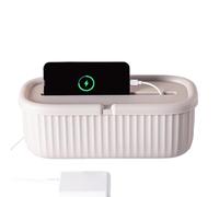 Data Cable Storage Box, Cable Management Holder, Wire Organiser Container, Clutter- Layout Design, Multi-Room Cord Sorting, 33x11.7x15cm, For Home