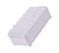Data Cable Storage Box with Lid, 7 Removable Compartments, Cable Management Box, Travel Cord Organiser, Organiser for Desk