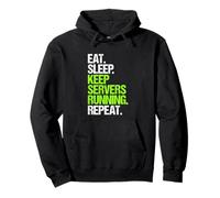 Data Center Technician Eat Sleep Routine Pullover Hoodie