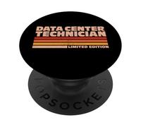 Data Center Technician Retro Sunrise PopSockets Adhesive PopGrip