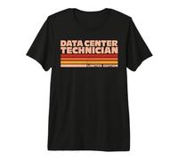 Data Center Technician Retro Sunrise Premium T-Shirt