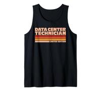 Data Center Technician Retro Sunrise Tank Top