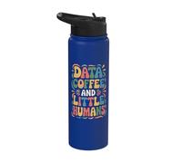 Data Coffee and Little Humans Stainless Steel Insulated Water Bottle
