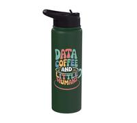 Data Coffee and Little Humans Stainless Steel Insulated Water Bottle