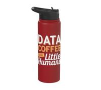 Data Coffee and Little Humans Stainless Steel Insulated Water Bottle