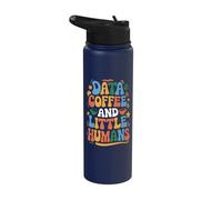 Data Coffee and Little Humans Stainless Steel Insulated Water Bottle