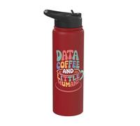 Data Coffee and Little Humans Stainless Steel Insulated Water Bottle