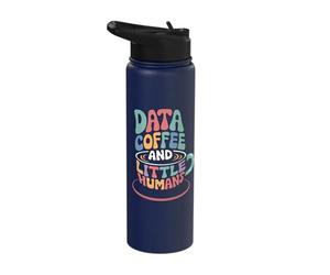Data Coffee and Little Humans Stainless Steel Insulated Water Bottle