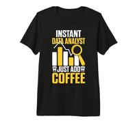 Data Coffee Funny Data Science Statistics Data Whisperer Premium T-Shirt