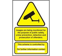 Data Compliant GDPR CCTV Sign - Size A4 Rigid PVC - Warning Sign Quality Screen Printed by Profilesigns.co