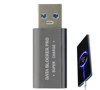 Data Defender Adapter - Device Firewall, Juice Jacking Guard | USB Data Protector Adapter Condom, No- Transfer for Business Trips, Secure Plug for Hotel and Café Usage 1.64x0.68x0.29 inch