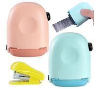 Data Defender Roller Stamp, 2 PCS Address Blocker Stamp with a Mini Stapler, Confidential Roller Stamps for Confidential Information Protection and Anti-Theft (Not Contain Ink)