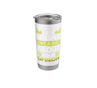 Data Doesn't give a Shit About Your Opinion Stainless Steel Insulated Tumbler