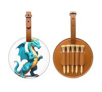 Data Dragon Firewall Brown Golf tee Storage Bag - Easy to Carry Around and More efficient in Playing Golf