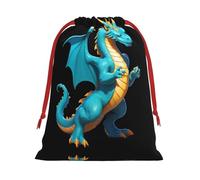 Data Dragon Firewall Patterned L drawstring bag, festive packaging bag, perfect for Christmas parties