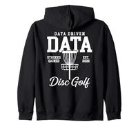 Data Driven Data Strokes Gained Disc Golf Zip Hoodie