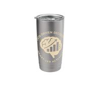 Data Driven Decisions Heart Led Actions Business Mindset Stainless Steel Insulated Tumbler