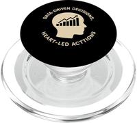Data Driven Decisions Heart Led Actions Mindset PopSockets PopGrip for MagSafe