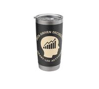 Data Driven Decisions Heart Led Actions Mindset Stainless Steel Insulated Tumbler