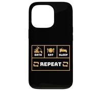 Data Eat Sleep Repeat Funny Data Scientist Engineer Analyst Case for iPhone 13 Pro