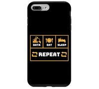 Data Eat Sleep Repeat Funny Data Scientist Engineer Analyst Case for iPhone 7 Plus/8 Plus