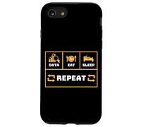 Data Eat Sleep Repeat Funny Data Scientist Engineer Analyst Case for iPhone SE (2020) / 7/8