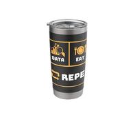 Data Eat Sleep Repeat Funny Data Scientist Engineer Analyst Stainless Steel Insulated Tumbler