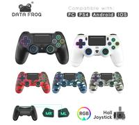 DATA FROG P03 Bluetooth-Compatible Game Controller for PS4 Elite Wireless Gamepad For PC Dual Vibration Joystick For IOS/Android P03 black