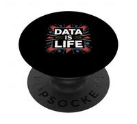 Data is Life Charts and Graphs Design for Analysts PopSockets Adhesive PopGrip