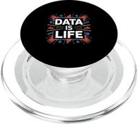 Data is Life Charts and Graphs Design for Analysts PopSockets PopGrip for MagSafe
