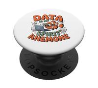 Data is my spirit Anemone Funny Fish Lover Humor PopSockets Adhesive PopGrip