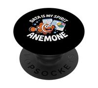 Data is my spirit fish Data Analyst Humor PopSockets Adhesive PopGrip