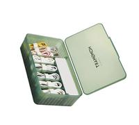 Data Line Storage Container Phone Data Cord Box with Cable Ties and Labels for Multiple Device Management Large Cable Planner Box