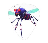 Data Mosquito Virus Printed pick set - 12 pieces, thin, medium and thick guitar picks, suitable for guitar, bass, electric guitar and ukulele