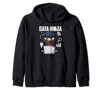 Data Ninja Data Analyst Funny Data Science Data Engineer Zip Hoodie