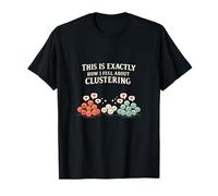 Data Science Clustering Quote Cartoon Points Hearts T-Shirt