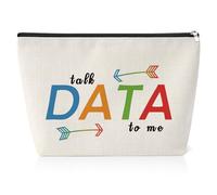 Data Science Gifts Makeup Bag Research Scientist Behavior Analyst Gifts Zipper Pouch Travel Bag Computer Geek Gifts for Women Inspirational Birthday Presents for Friend Colleague Cosmetic Bag
