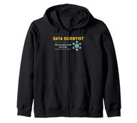 Data Scientist Definition Statistics Analytics Career Humor Zip Hoodie