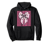 Data Scientist Science Graph Girl Coquette Bow Pink Pullover Hoodie