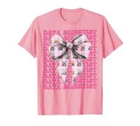 Data Scientist Science Graph Girl Coquette Bow Pink T-Shirt