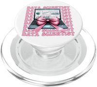 Data Scientist Science Laptop Graph Girl Coquette Bow Pink PopSockets PopGrip for MagSafe