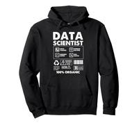 Data Scientist Warning Label Statistics Analytics Humor Pullover Hoodie
