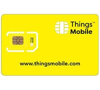 DATA SIM CARD WITHOUT ACTIVATION COSTS - Things Mobile - With Global Coverage And Multi-Operator GSM/2G/3G/4G Network, No Fixed Costs, No Expiration Date And Competitive Rates. €10 Credit Included