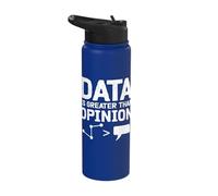 Data Statistics Over Opinion for Science and Analytics Stainless Steel Insulated Water Bottle
