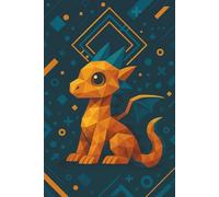 Data Swarm Dragon || Lined Notebook, 6x9, 120 Pages: Bold, high-energy notebook for notes, sketches, and creative sparks