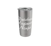 Database Engineer Tshirt Job Occupation Funny Work Title Stainless Steel Insulated Tumbler