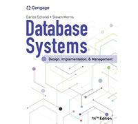 Database Systems: Design, Implementation, & Management (Mindtap Course List)