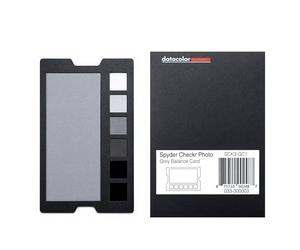 Datacolor SpyderCheckr Photo Grey Balance Card - 18% Exposure Reference | Two Tools in One, Sets Accurate White Balance In-Camera, 6-Step Grayscale Strip, Compact and Lightweight